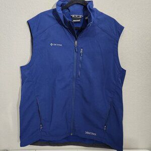 Marmot Mens Blue Softshell Vest XX-Large With Zippered Pockets & CRC Group Logo